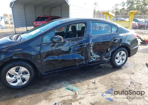 2013 Honda Civic Lx z USA, uszkodzony, nr VIN 2HGFB2F51DH591946